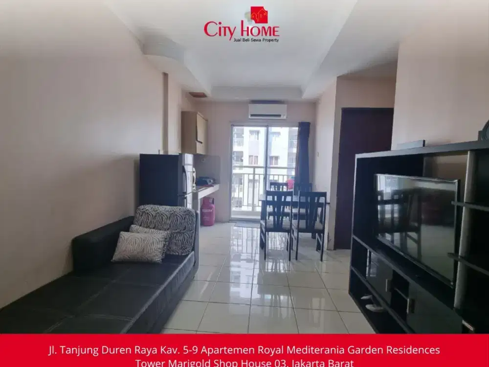Disewakan Apartemen 2 BR Furnished di Mediterania Garden Residences 2 Tanjung Duren Jakarta Barat