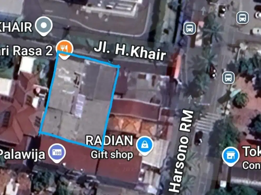 Sebidang Lahan dekat Ragunan Pasar Minggu 20M dari Harsono RM bonus bangunan lama Ruko dan Kamar Kontrakan