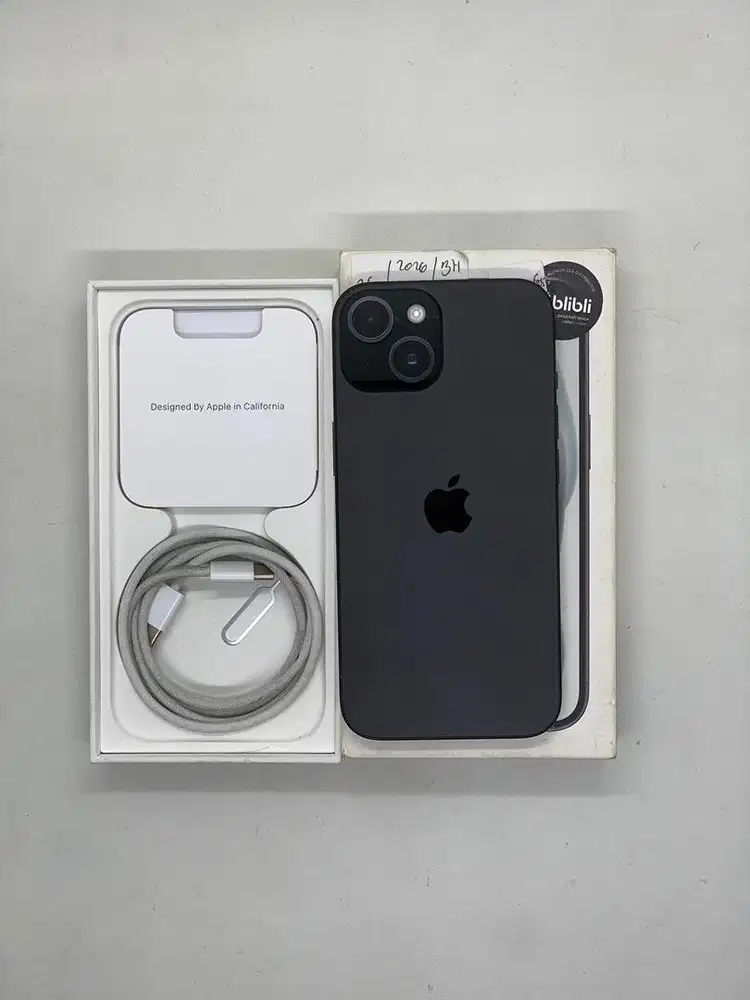 iPhone 15 128GB Resmi ex Blibli Black