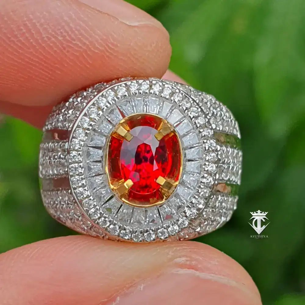 Batu Permata Natural Top Color Super Red Ruby Songea 0.91 Ct Hbe Memo