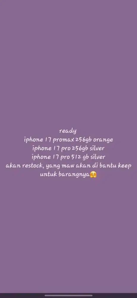 ip 17 pro/pm 256gb/512gb