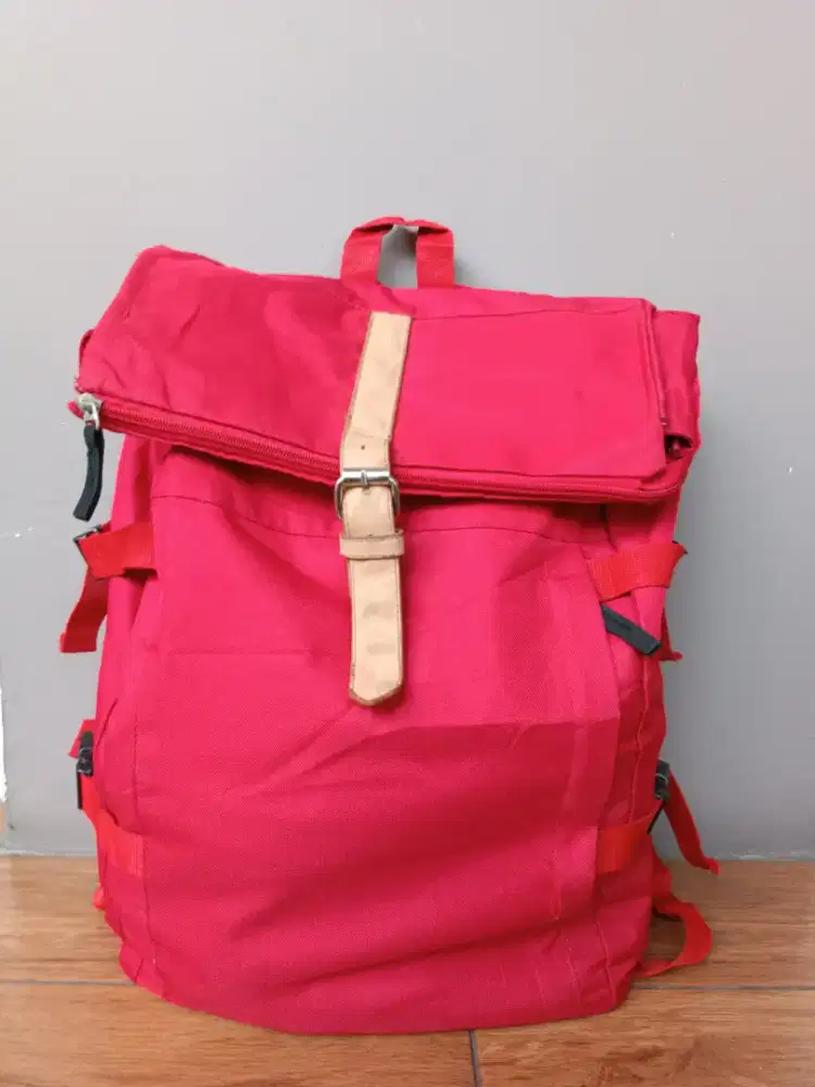 Tas Backpack Kanvas Mewah