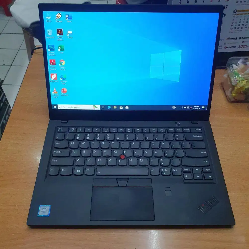 laptop lenovo thinkpad x1 carbon 6th core i7 gen 8 layar 14inch DL-MRG