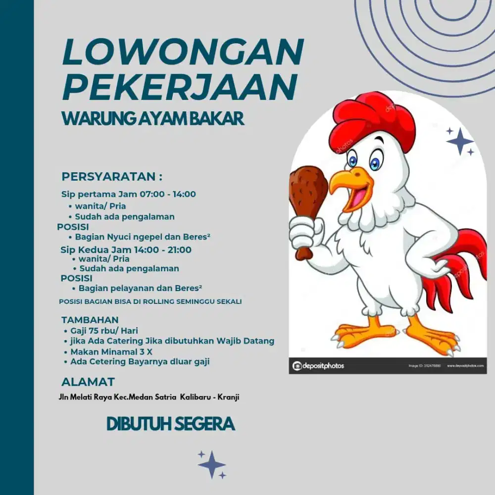 Lowongan Warung Ayam Bakar