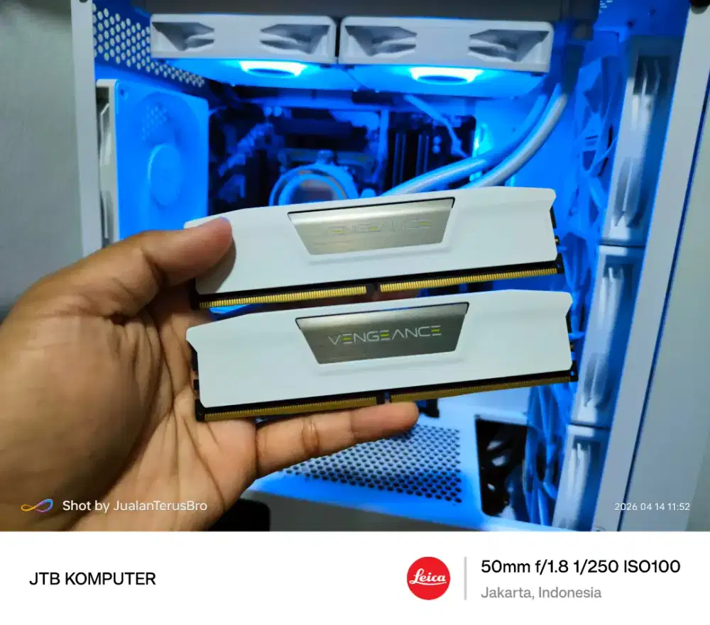 MEMORY RAM DDR5 CORSAIR 64GB (32GB+32GB) 5600MHZ WHITE - GARANSI DTG