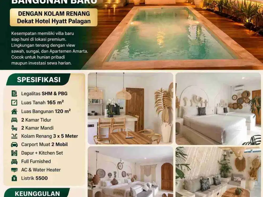 Villa Eksklusif Baru dengan Private Pool di Palagan – Dekat Hotel Hyatt