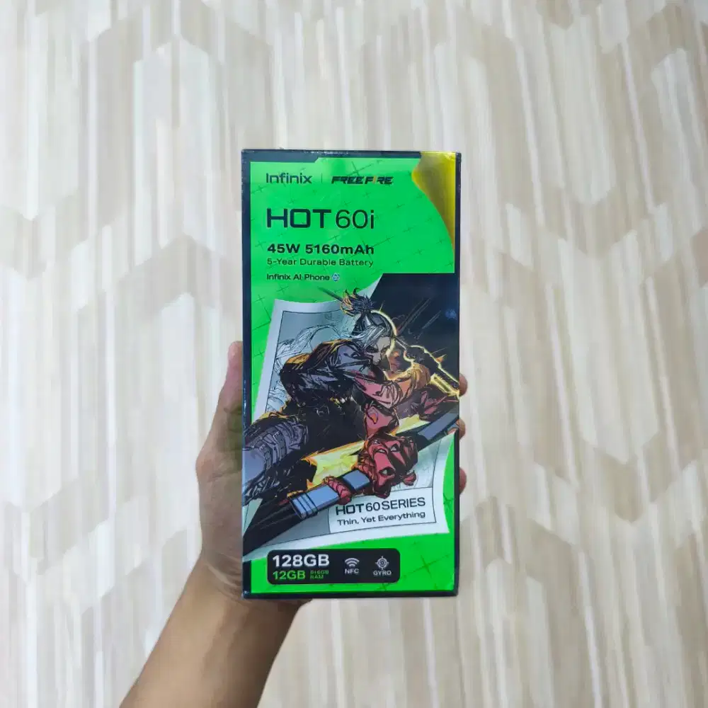 Infinix Hot 60i 6/128 Baru Segel Garansi Resmi
