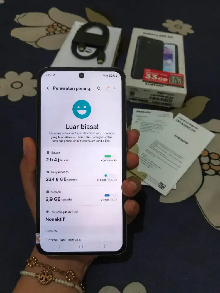 Samsung Galaxy A55 8+8GB/256GB resmi segel normal nominus mulus