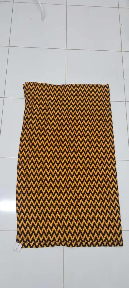 Kain katun batik sinjang panel Zig Zag(2meter), kain batik premium