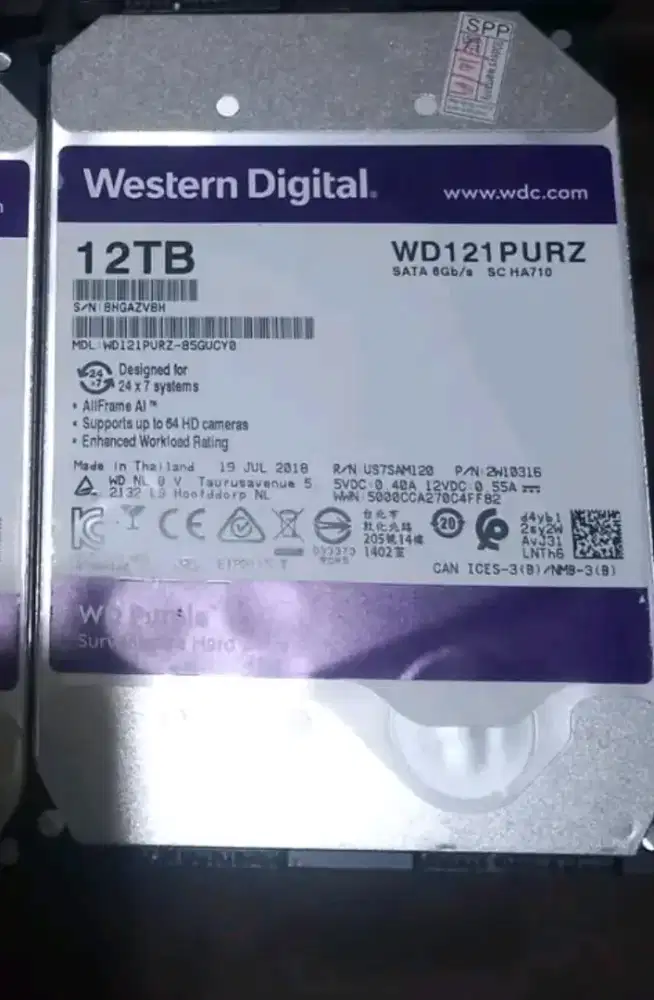 Hardisk WD purple 12TB