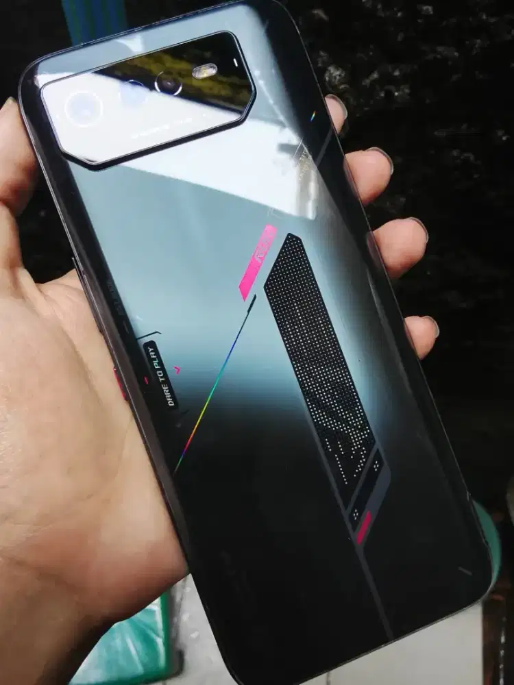 asus rog 6 12/256 gb batangan mulus minus