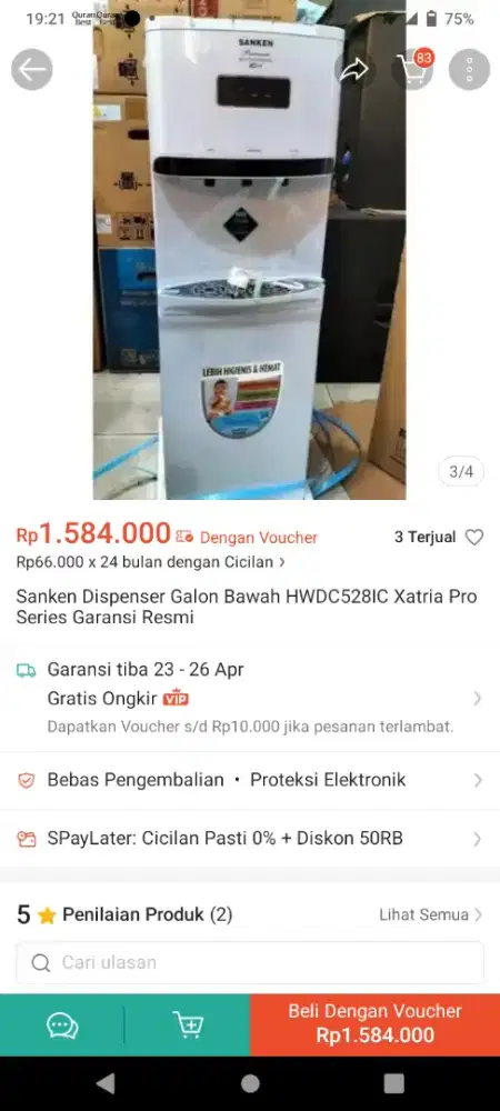 dijual dispenser