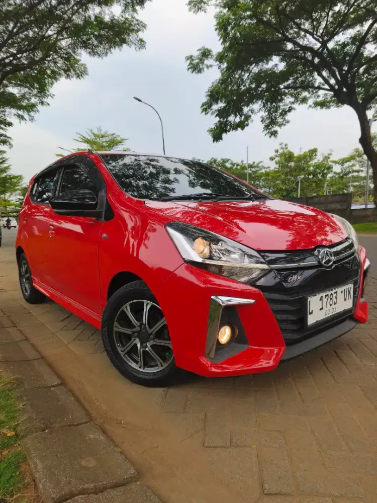 Daihatsu Ayla R 1.200 2021 matic merah / metic ayla matic