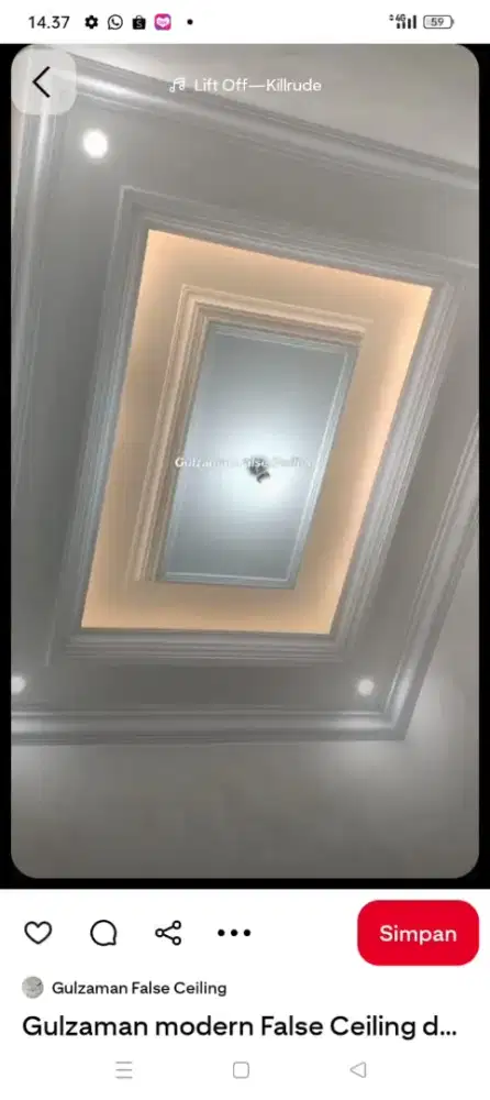 Pemasangan plapon pvc