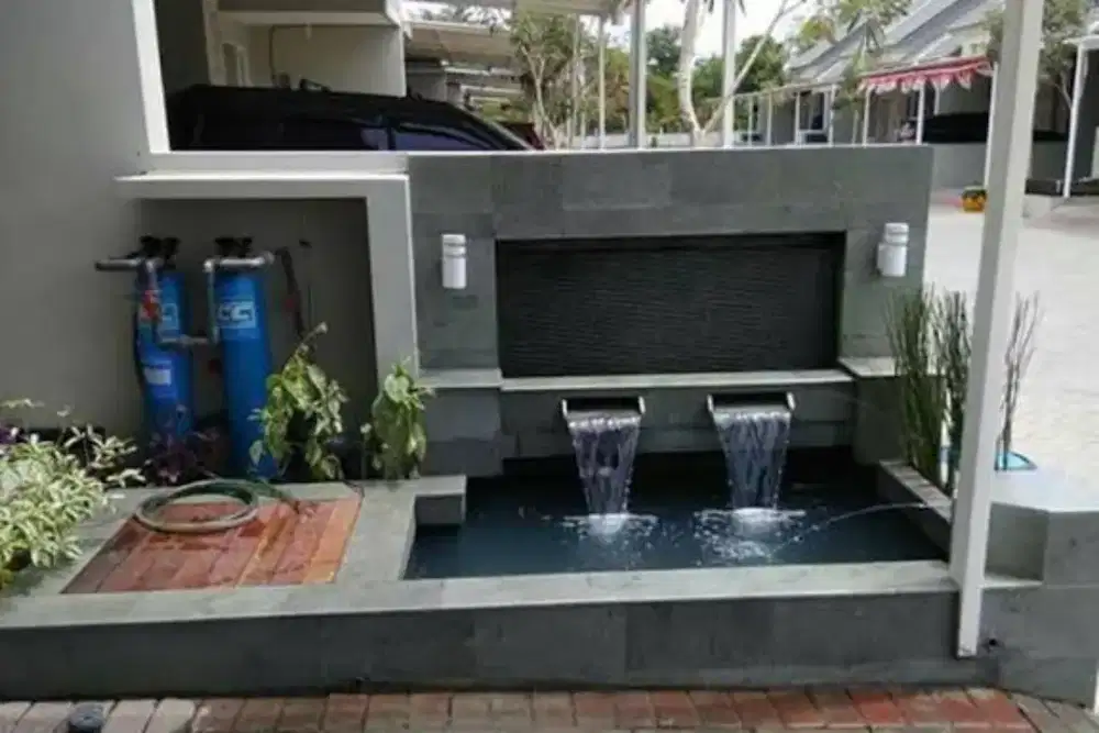 Jasa pembuatan kolam dan taman juga bangunan rumah