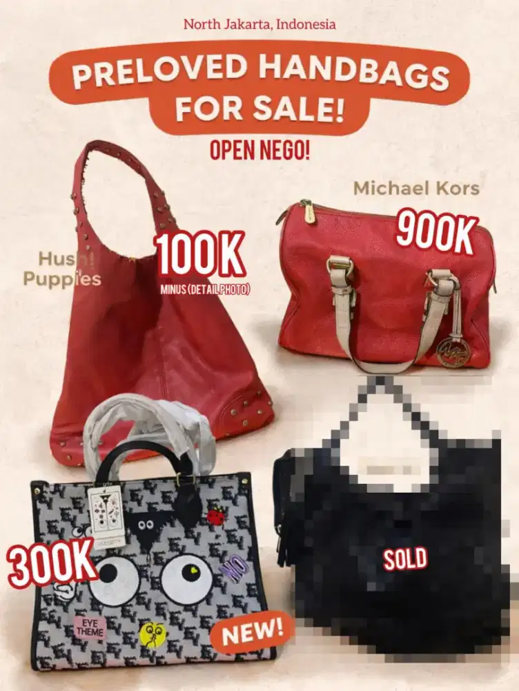 JUAL TAS SECOND BRANDED!