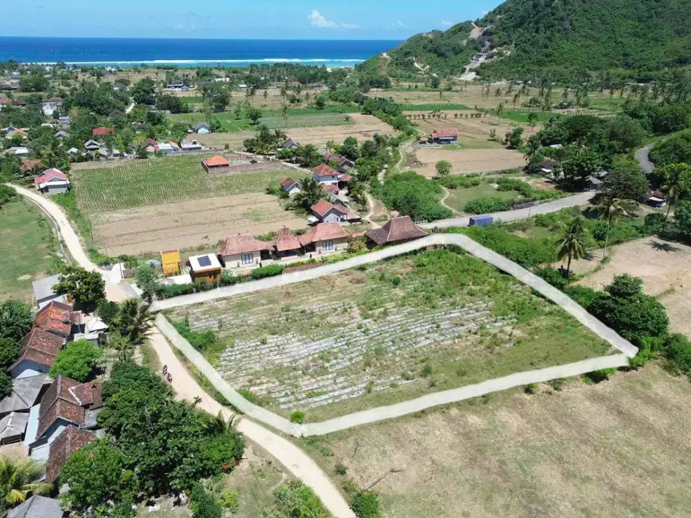 Tanah Strategis Dekat Pantai Serangan – Selong Belanak, Lombok | Investasi Premium untuk Villa