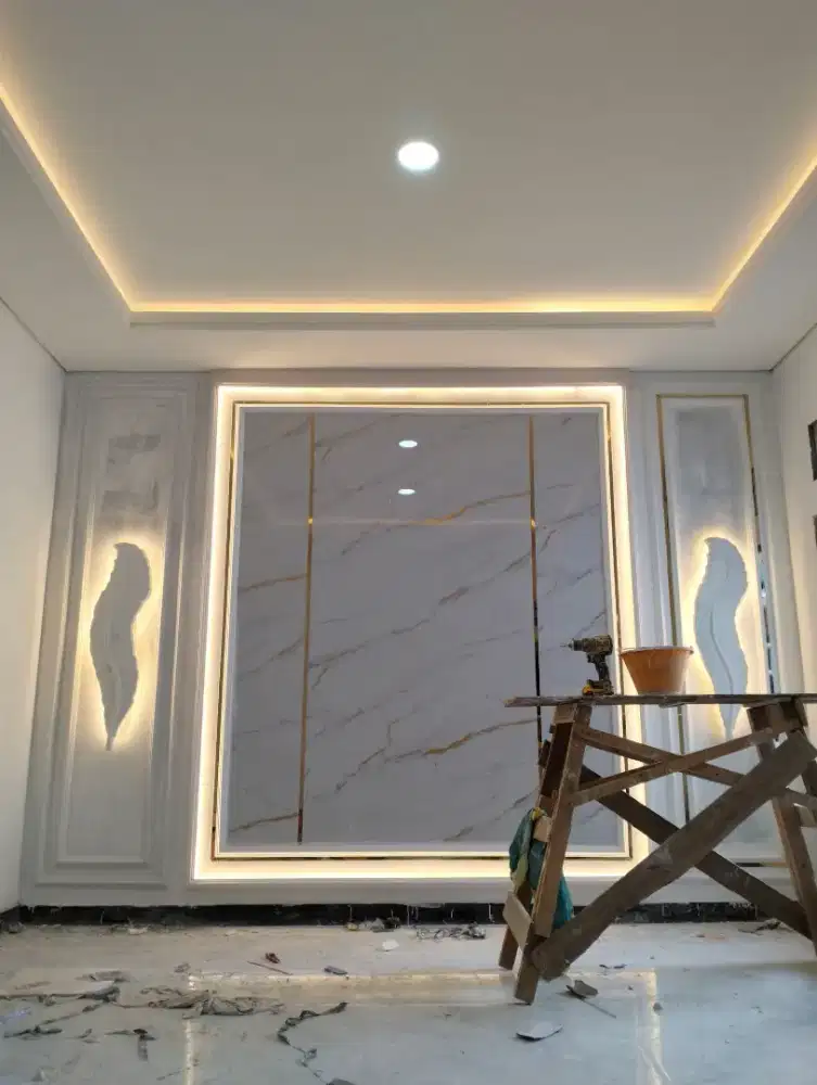 JASA PEMASANGAN PLAFON GYPSUM & PARTISI GYPSUM, PVC, WALLMOLDING