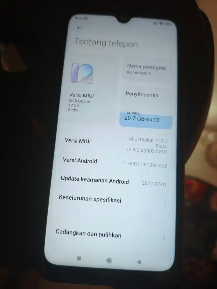 Redmi note 8 4/64 HP ONLY