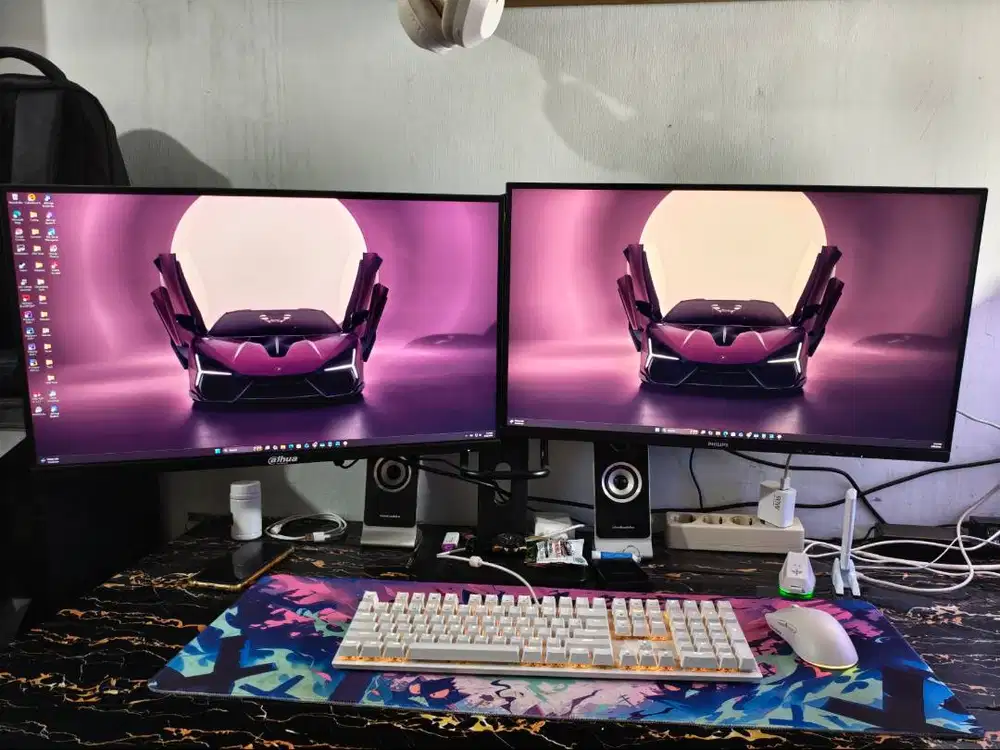 2 Unit Monitor 27 Inch 2K QHD Dahua 180Hz & Philips 100Hz Nego Tipis