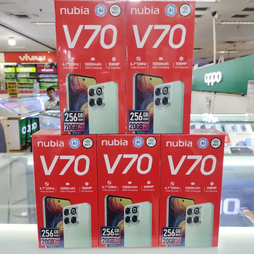 Zte Nubia V70 NFC ram 8gb+8gb/256gb baru garansi resmi harga Promo
