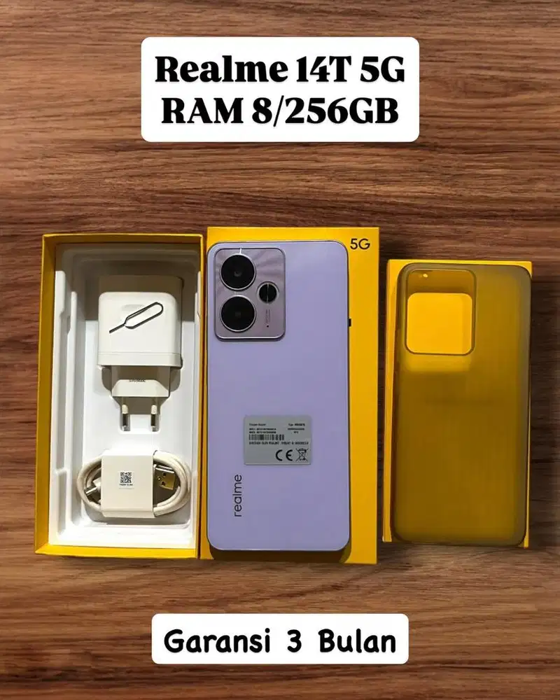 Realme 14T 5G RAM 8/256GB Garansi 3 Bulan
