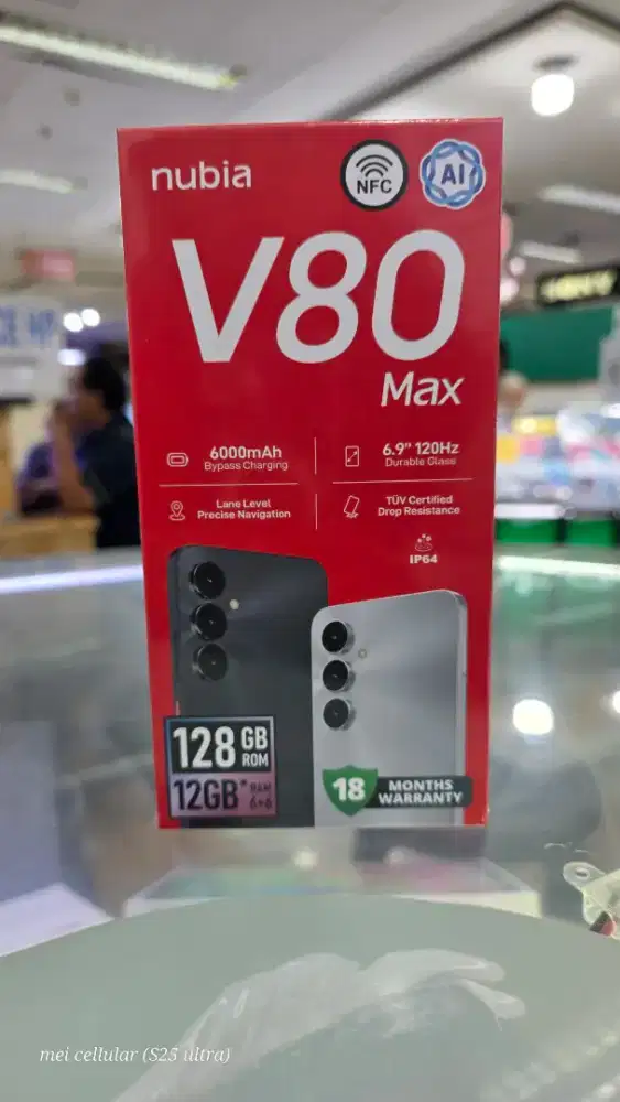 Nubia V80 max 6/128 baru segel garansi resmi bisa tt bisa kredit