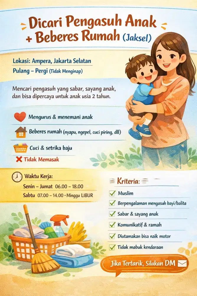 Pengasuh dan Beberes PP