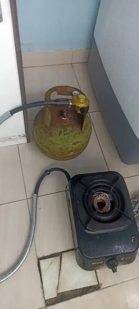 MESIN CUCI LEMARI KAYU & KOMPOR 1SET