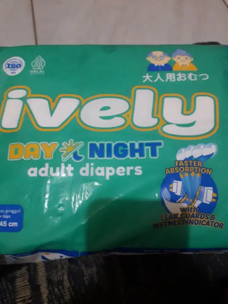 Jual pempers dewasa ukuran xl isi 6 baru