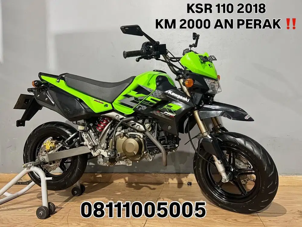 KM 2 REBU PERAK KAWASAKI KSR 110 PRO KOLING TH 2018 TT NO Z125