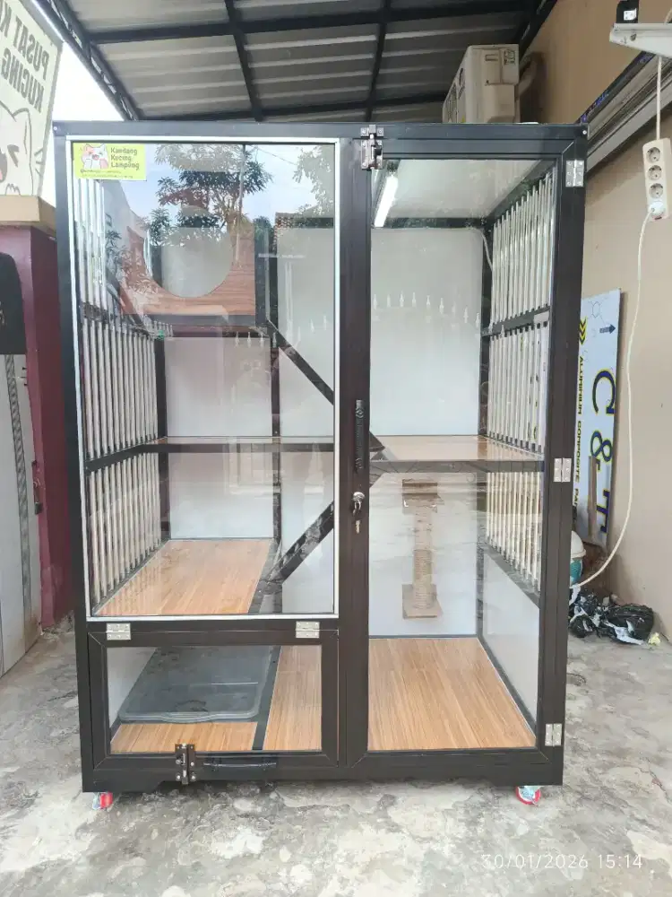 Kandang Kucing Alumunium Bisa Custom