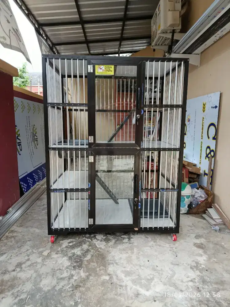 Kandang Kucing Alumunium Besar
