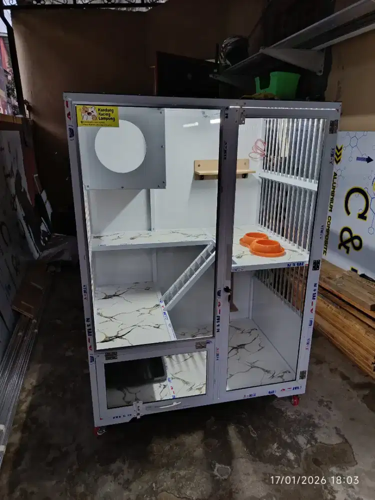 Kandang Kucing Alumunium