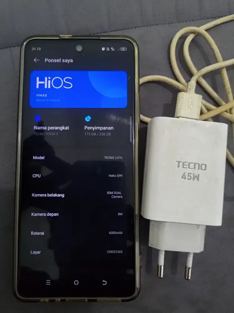 Tecno Pova 5 (Second Hp+charger)
