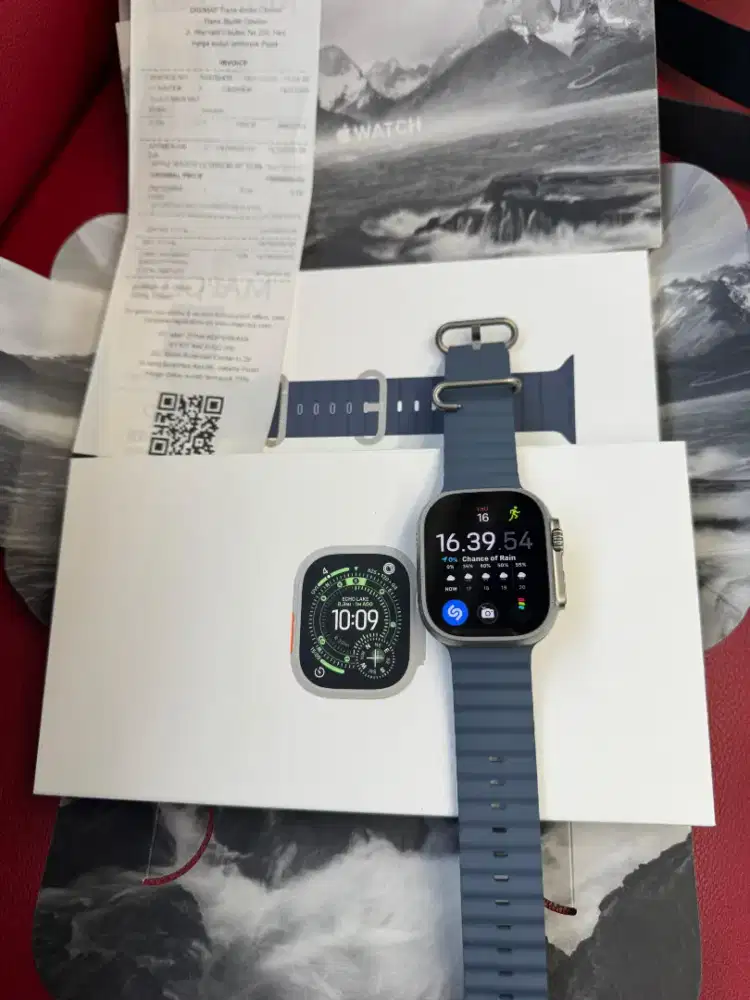 Apple watch ultra 3 ibox natural titanium strap ocean band