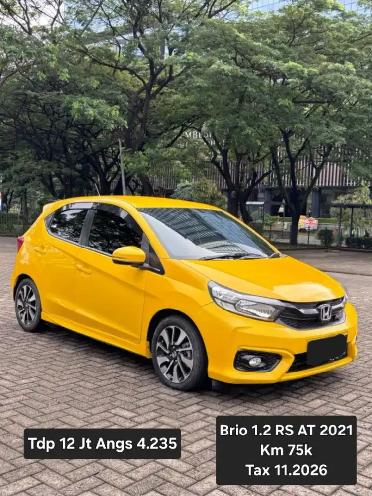 Honda BRIO 1.2 RS AT 2021.TDP 15 JT