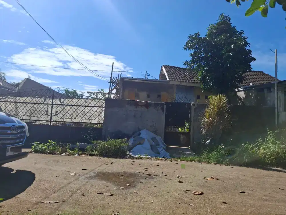 Dijual tanah 200 meter+tembok bata keliling