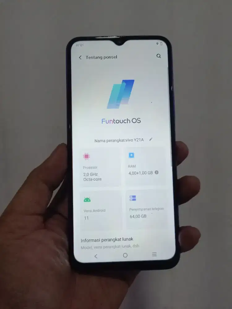 Vivo y21a 4/64 hp casan siap pakai