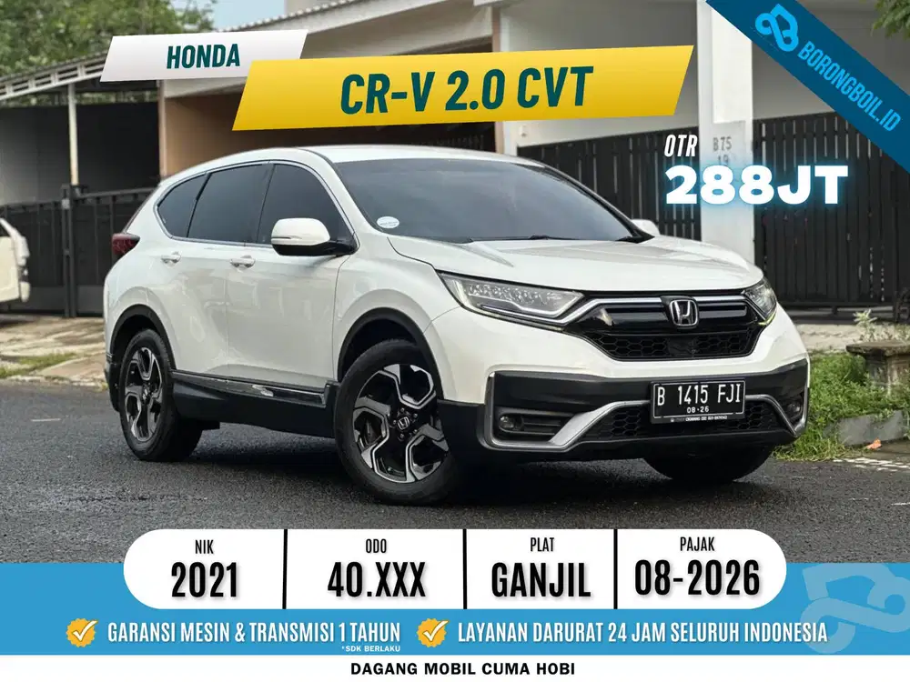 Honda All New Crv 2.0 AT Facelift 2021 White Orchid Pearl
