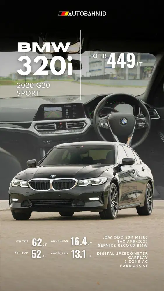 Men in Black! BMW 320i Sport 2020 Laser Light! C200 c300 520i e300