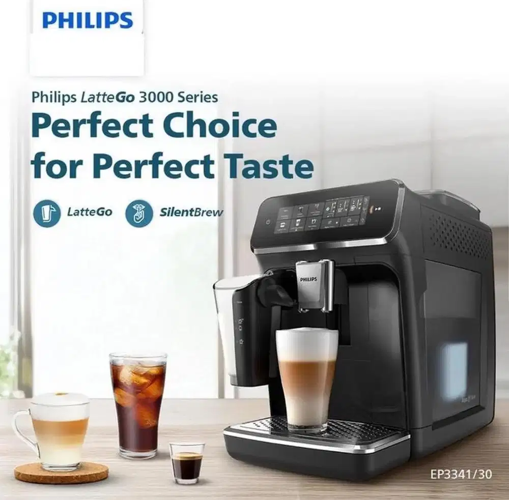 PHILIPS FULL AUTO COFFEE MACHINE LATTE GO 3300