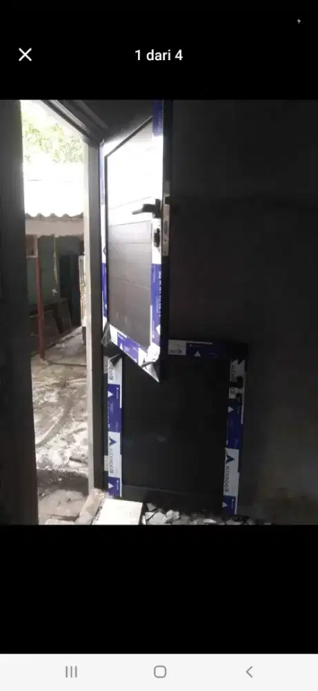 Pintu koboy aluminium dobel spandrel T210cm L80cm hrg 2,8 jt / unit