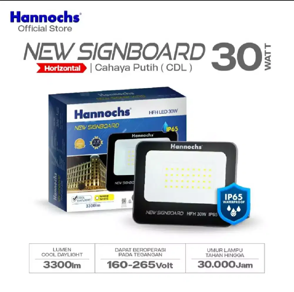 Lampu LED 30 watt putih