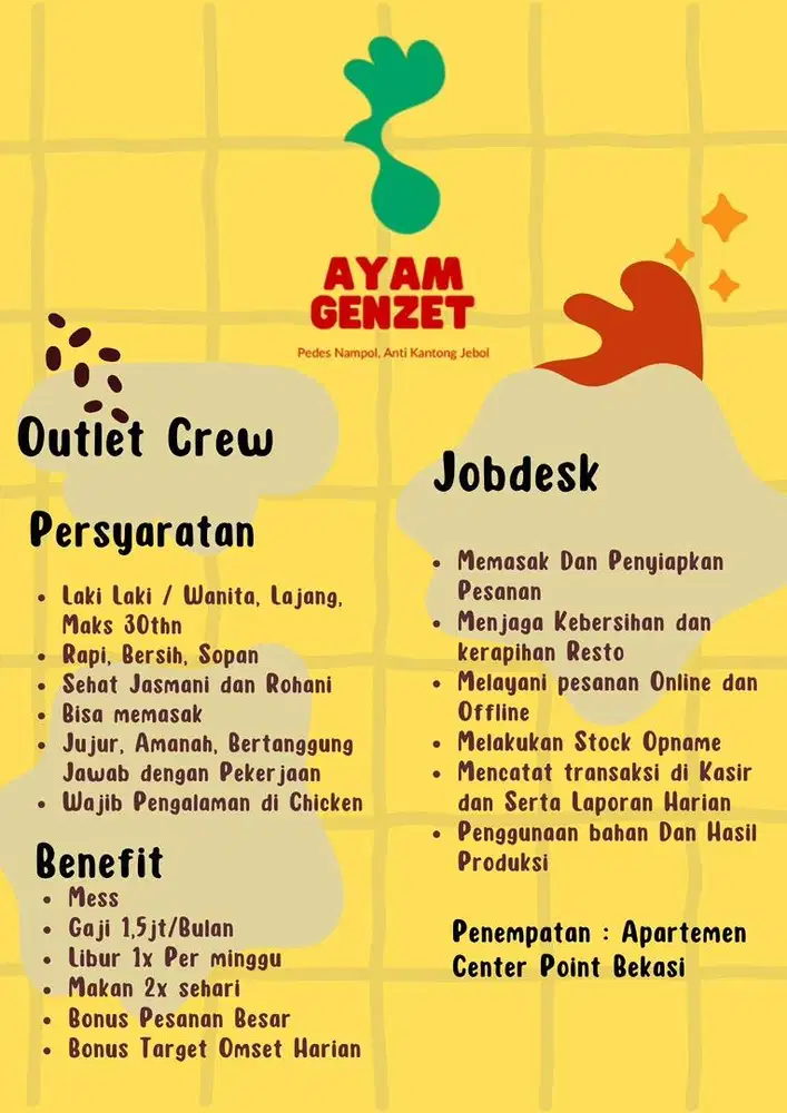 Crew ayam genzet