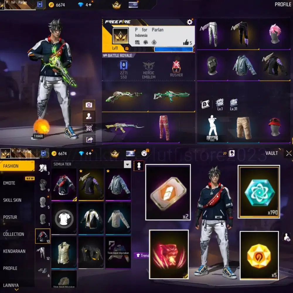 jual akun ff murah di jamin amanah