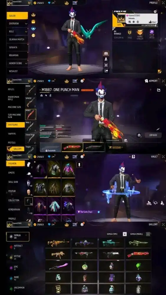 jual akun ff murah di jamin amanah