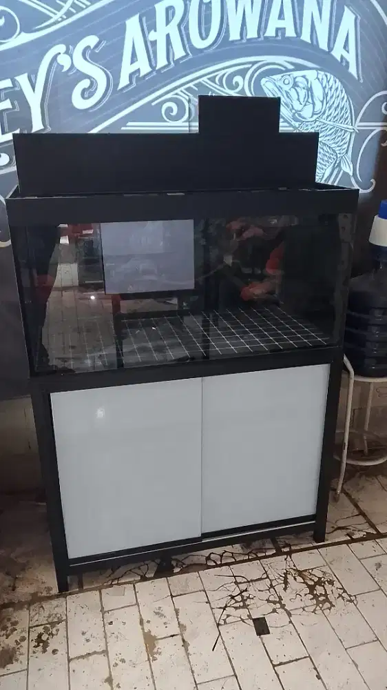 akuarium semi kabinet 100x50x50
