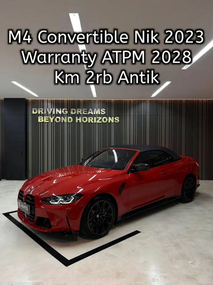 BMW M4 Competition Convertible 2023 Merah Km2rb M4C B4MCC Cabriolet
