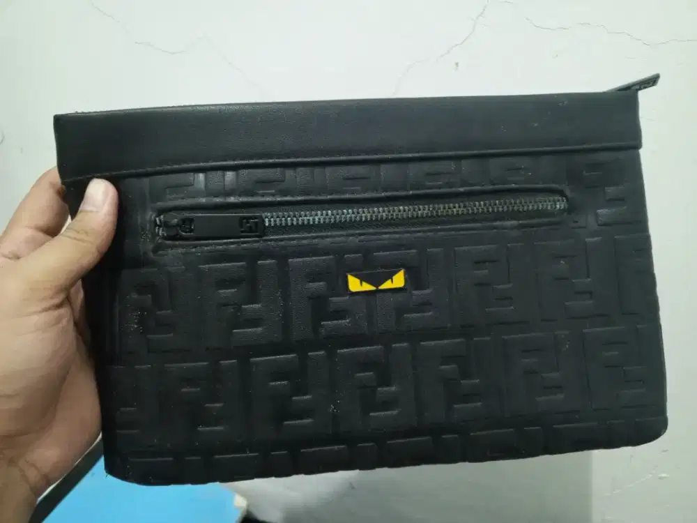 Clutch Hand bag Fendi Roma Original
